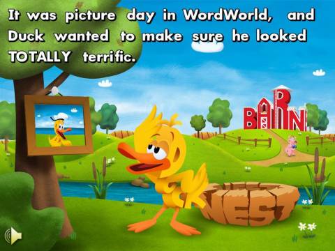 WordWorld eBook: Totally Terrific Duck Review. An app for iPhone + iPad.